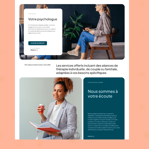 Modèle site internet psychologue WordPress - Agence DYNSEO