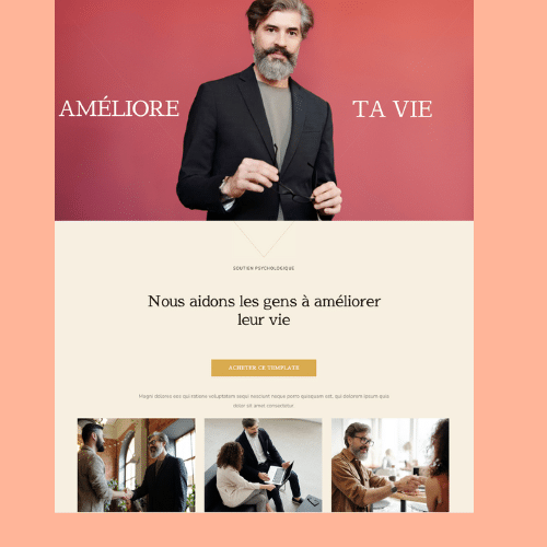 Modèle de site internet pour psychologues n°4