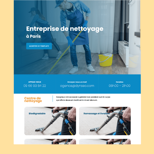 Modèle de site internet pour services à la personne n°13