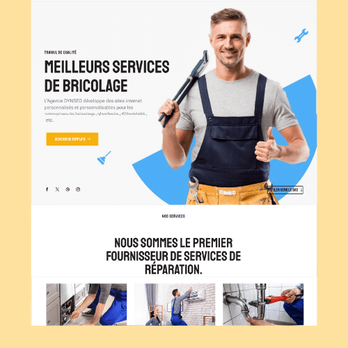 Modèle de site internet pour services à la personne n°42