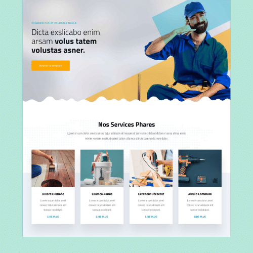 Modèle de site internet pour services à la personne n°35