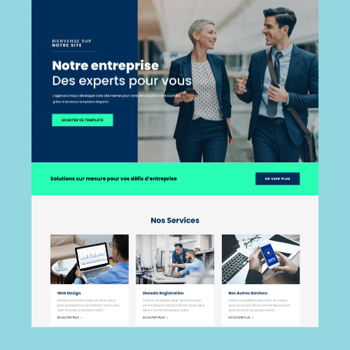Modèle de site internet pour entreprise n°19