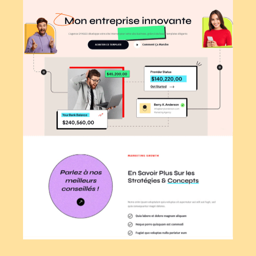 Modèle de site internet pour entreprise n°22