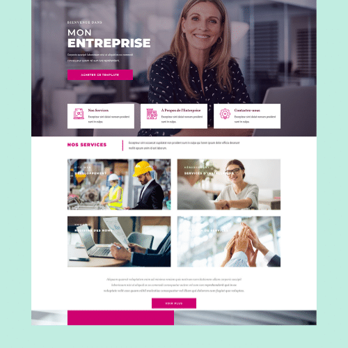 Modèle de site internet pour entreprise n°6