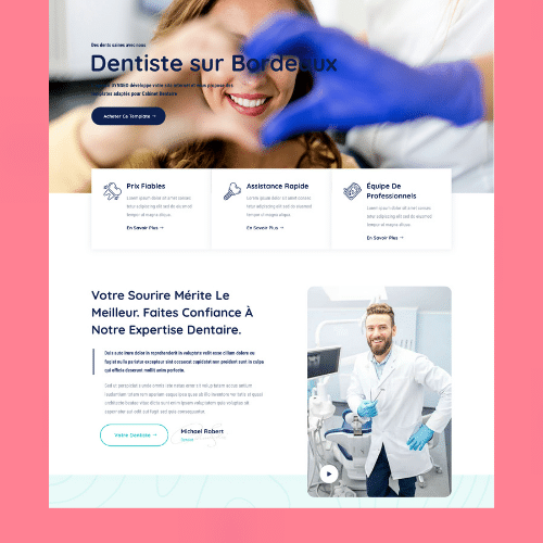 Modèle de site internet pour clinique et cabinet médical n°41