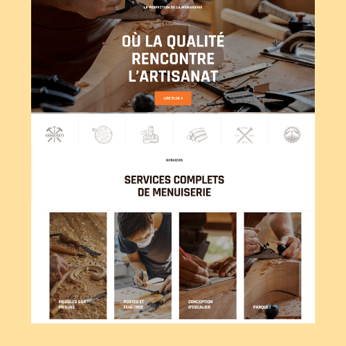 Modèle de site internet pour services à la personne n°7