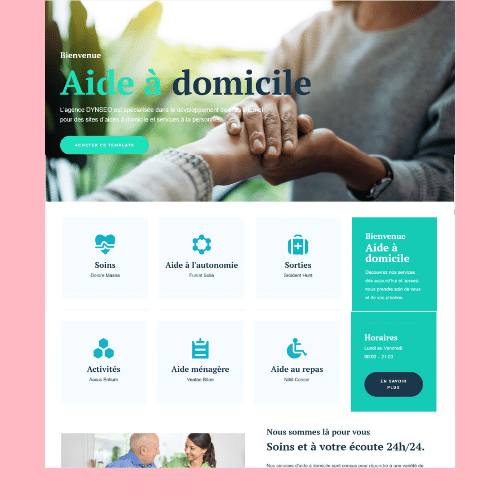 Modèle de site internet pour services à la personne n°22