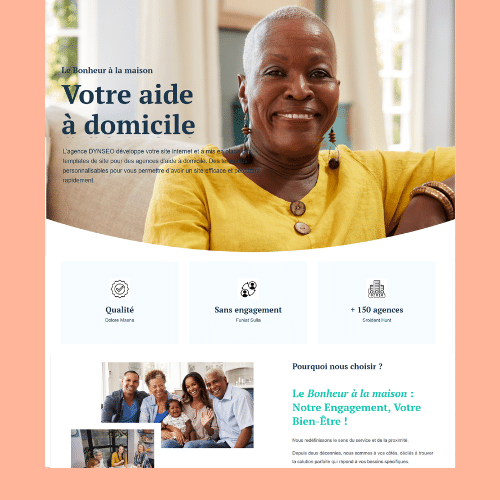Modèle de site internet pour services à la personne n°23
