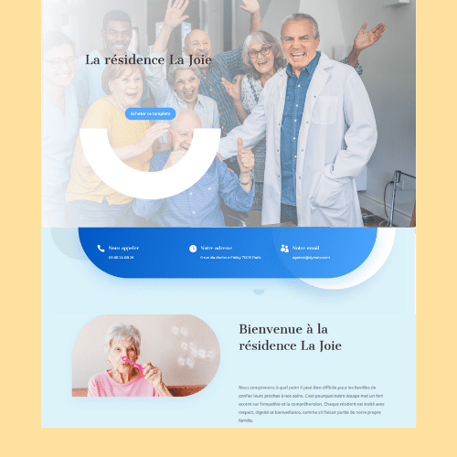 Modèle de site internet pour EHPAD n°30