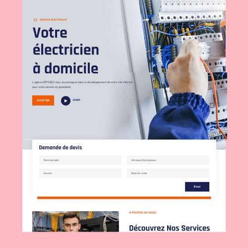 Modèle de site internet pour services à la personne n°43