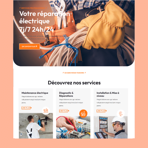 Modèle de site internet pour services à la personne n°44