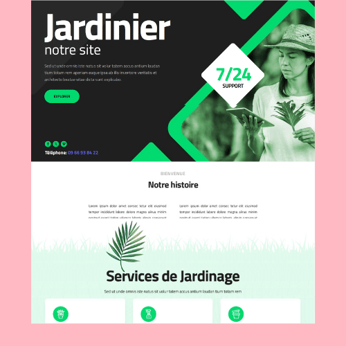 Modèle de site internet pour services à la personne n°16