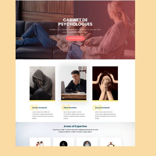 Modèle de site internet pour psychologues n°11