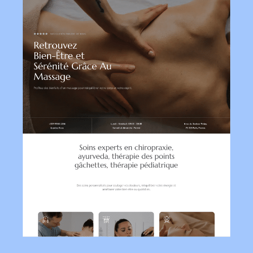 Modèle de site internet pour institut de beauté n°43