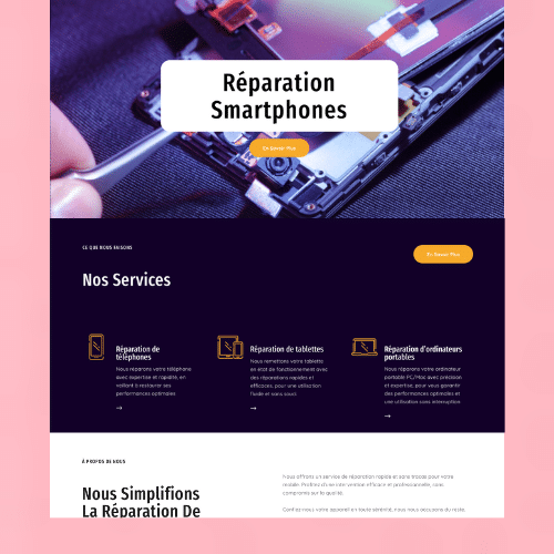 Modèle de site internet pour services à la personne n°55