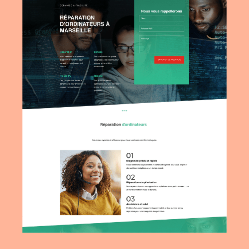 Modèle de site internet pour services à la personne n°58