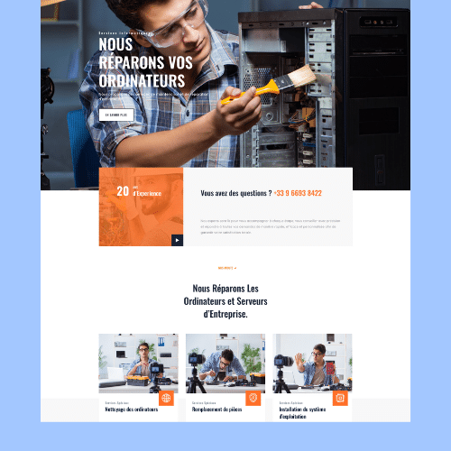 Modèle de site internet pour services à la personne n°59