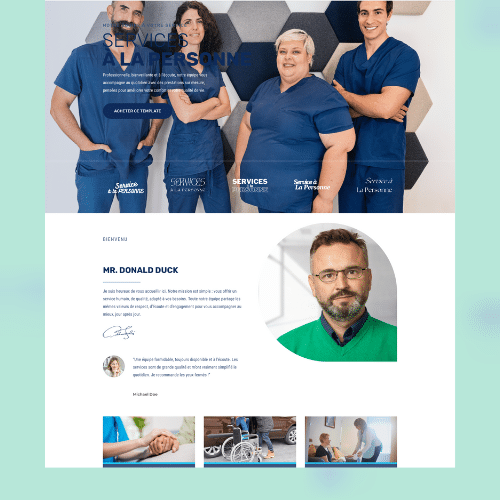 Modèle de site internet pour services à la personne n°60
