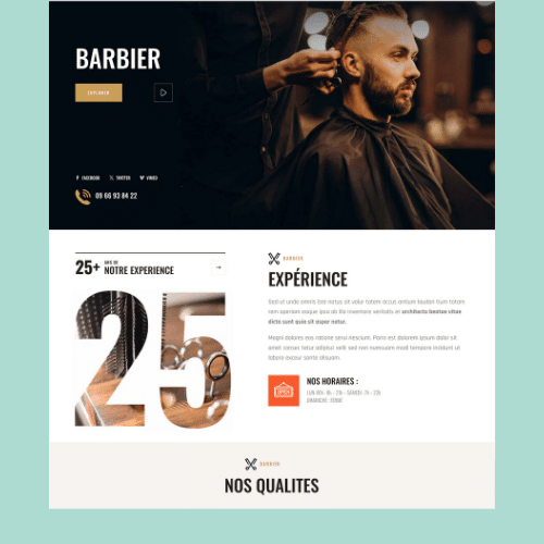 Modèle de site internet pour institut de beauté n°44