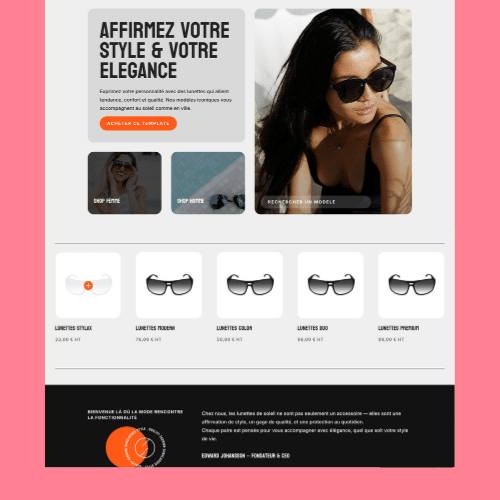 Modèle de site internet pour boutique en ligne n°37