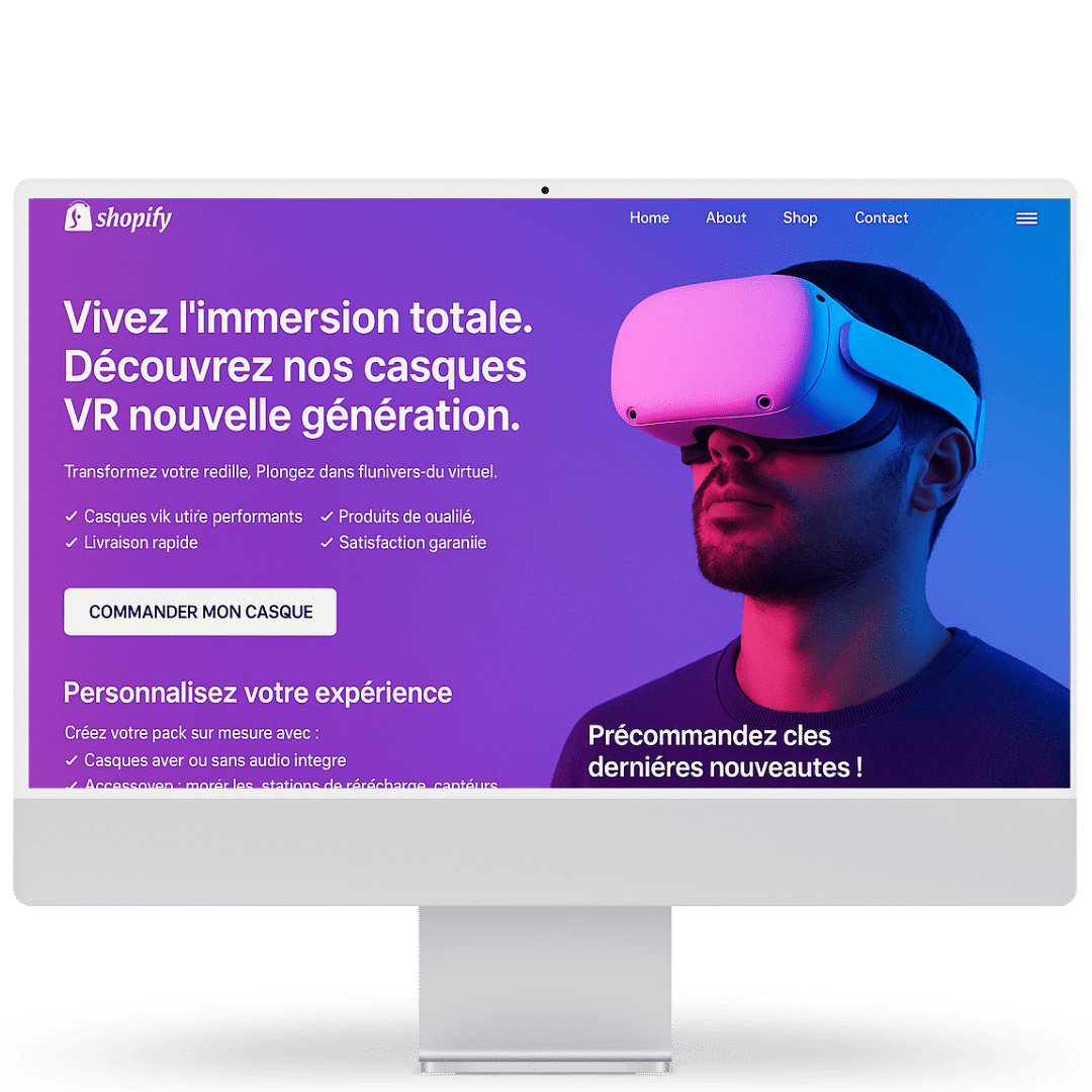 Mise en ligne et tests boutique Shopify - Agence DYNSEO