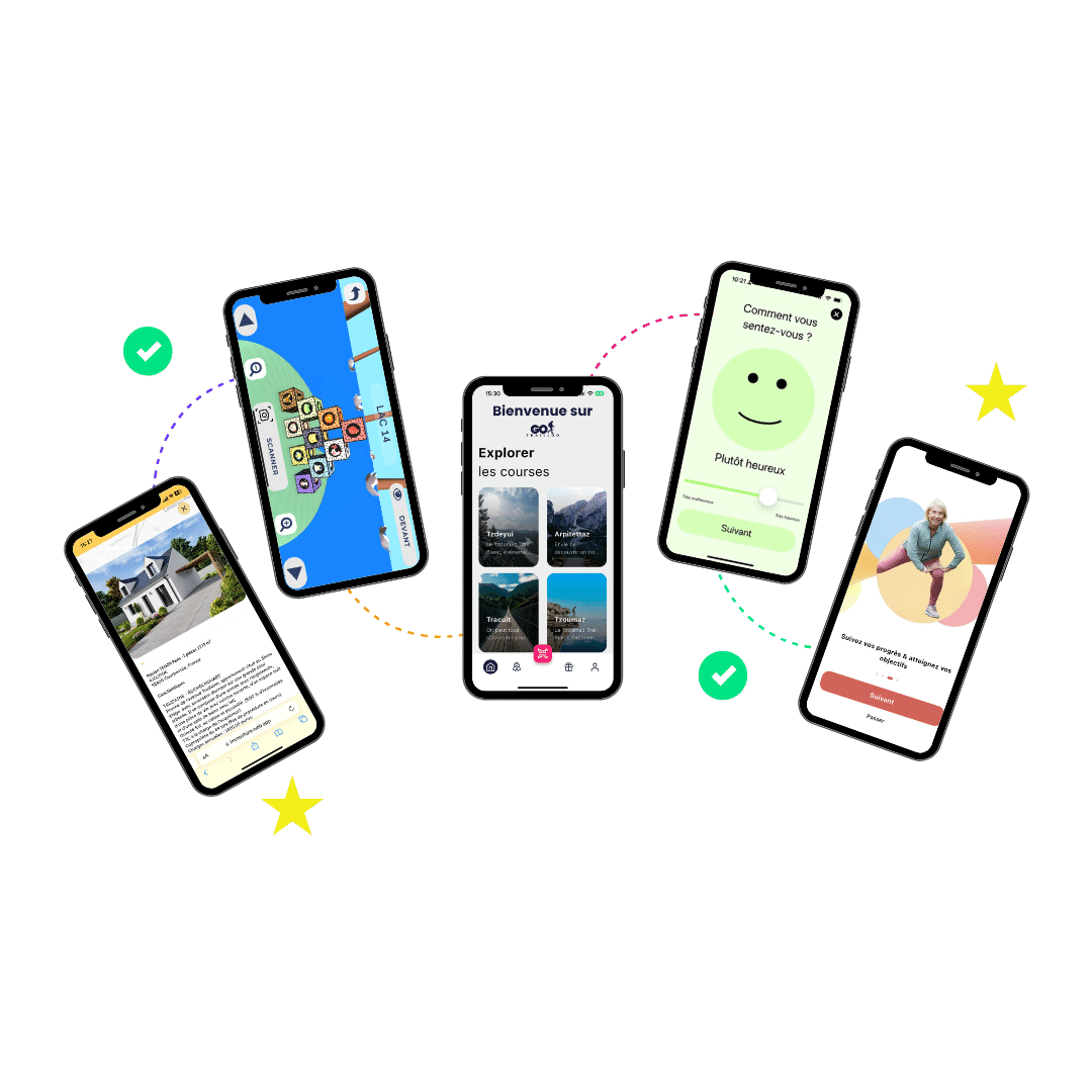 Maquette UX/UI application mobile - Agence DYNSEO
