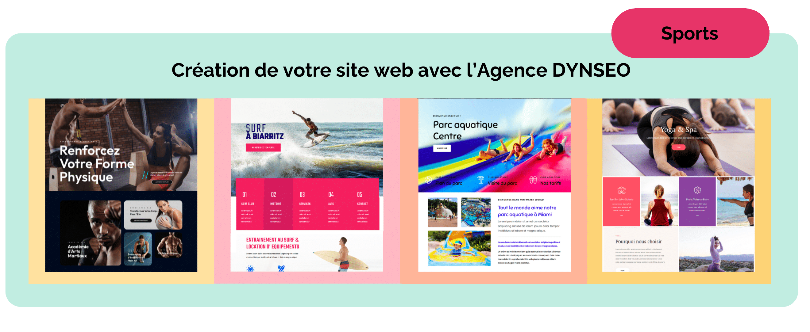 Création de site WordPress pour salles de sport