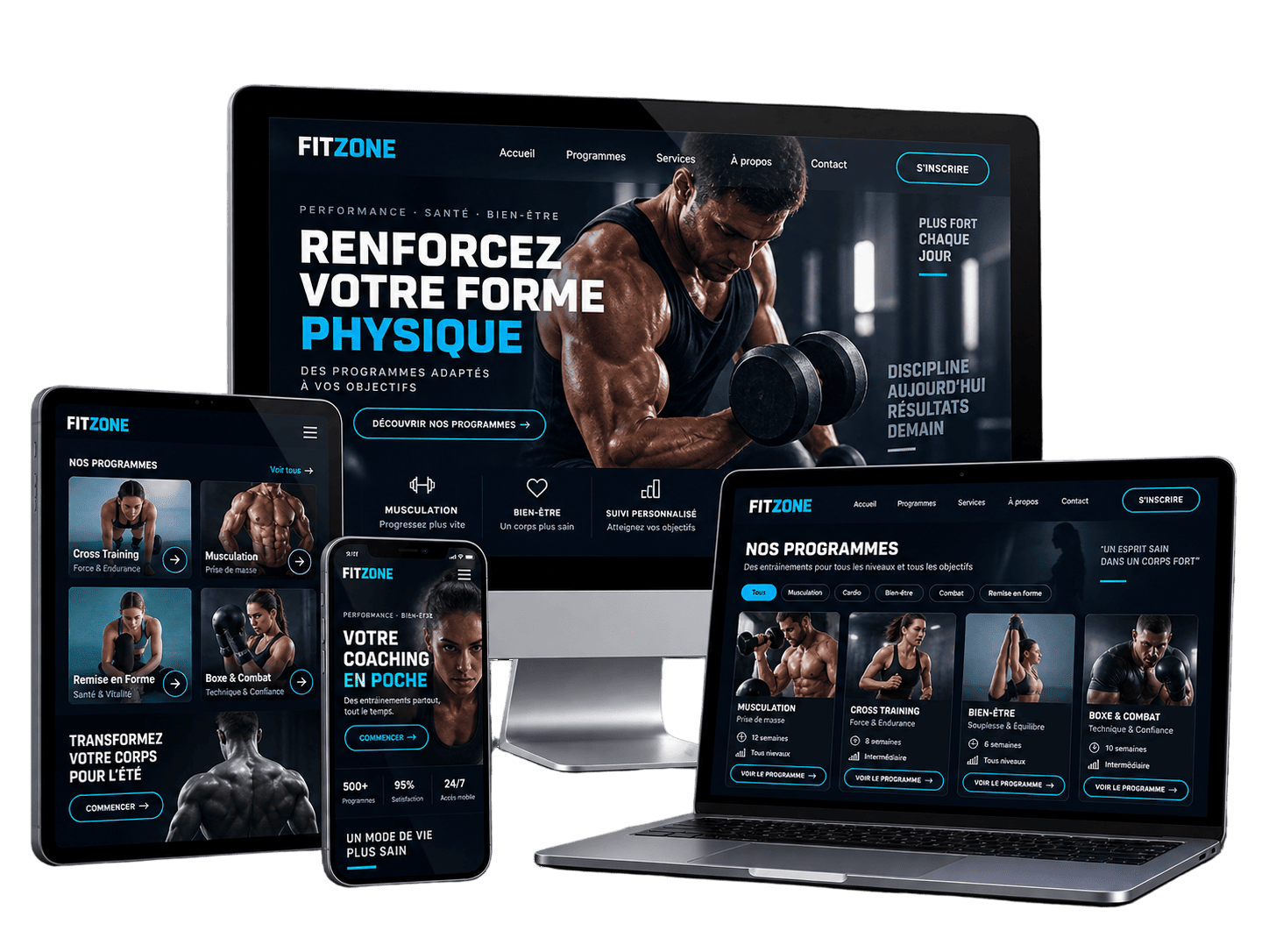 Exemples de sites, applications et plateformes sportives développés par DYNSEO