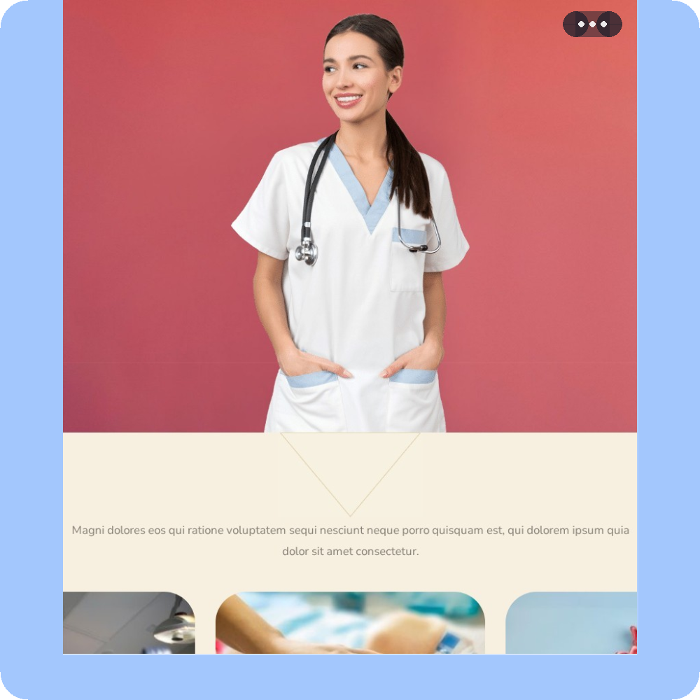 Modèle de site internet pour infirmière libérale n°4