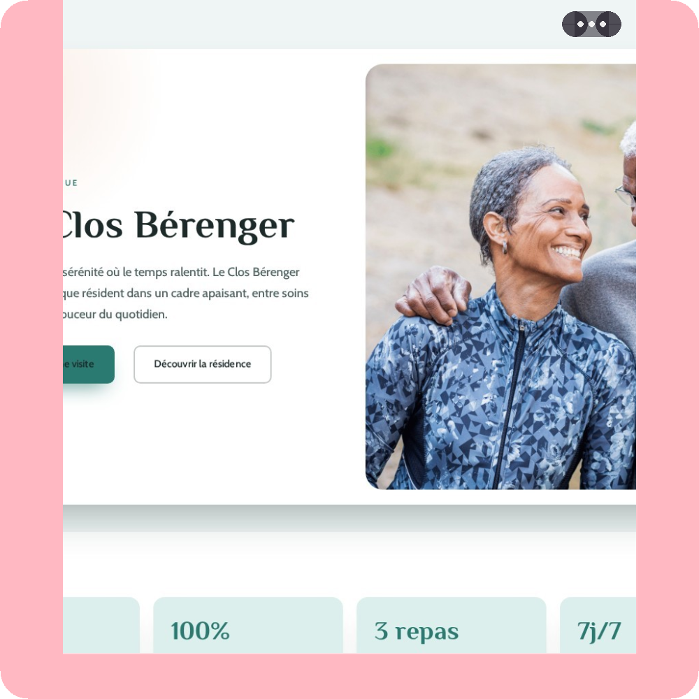 Modèle de site internet pour EHPAD n°31
