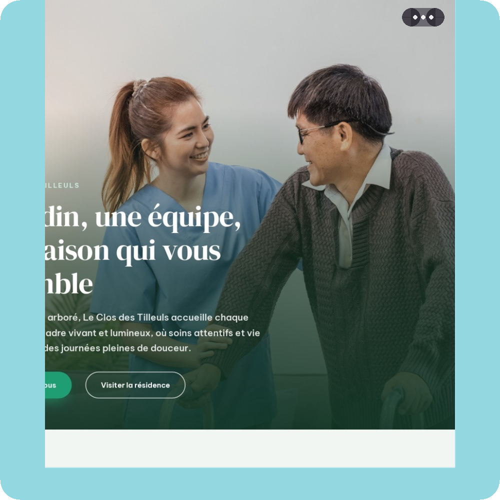 Modèle de site internet pour EHPAD n°7