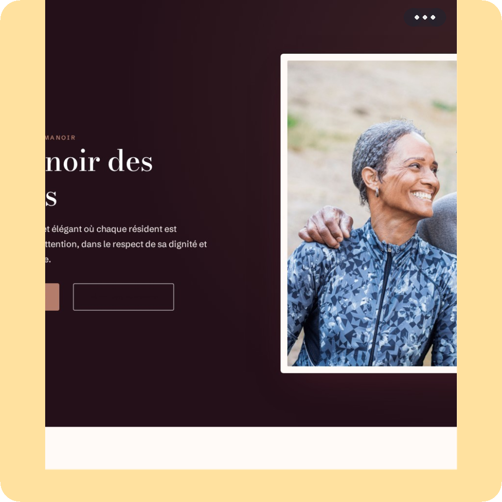 Modèle de site internet pour EHPAD n°13