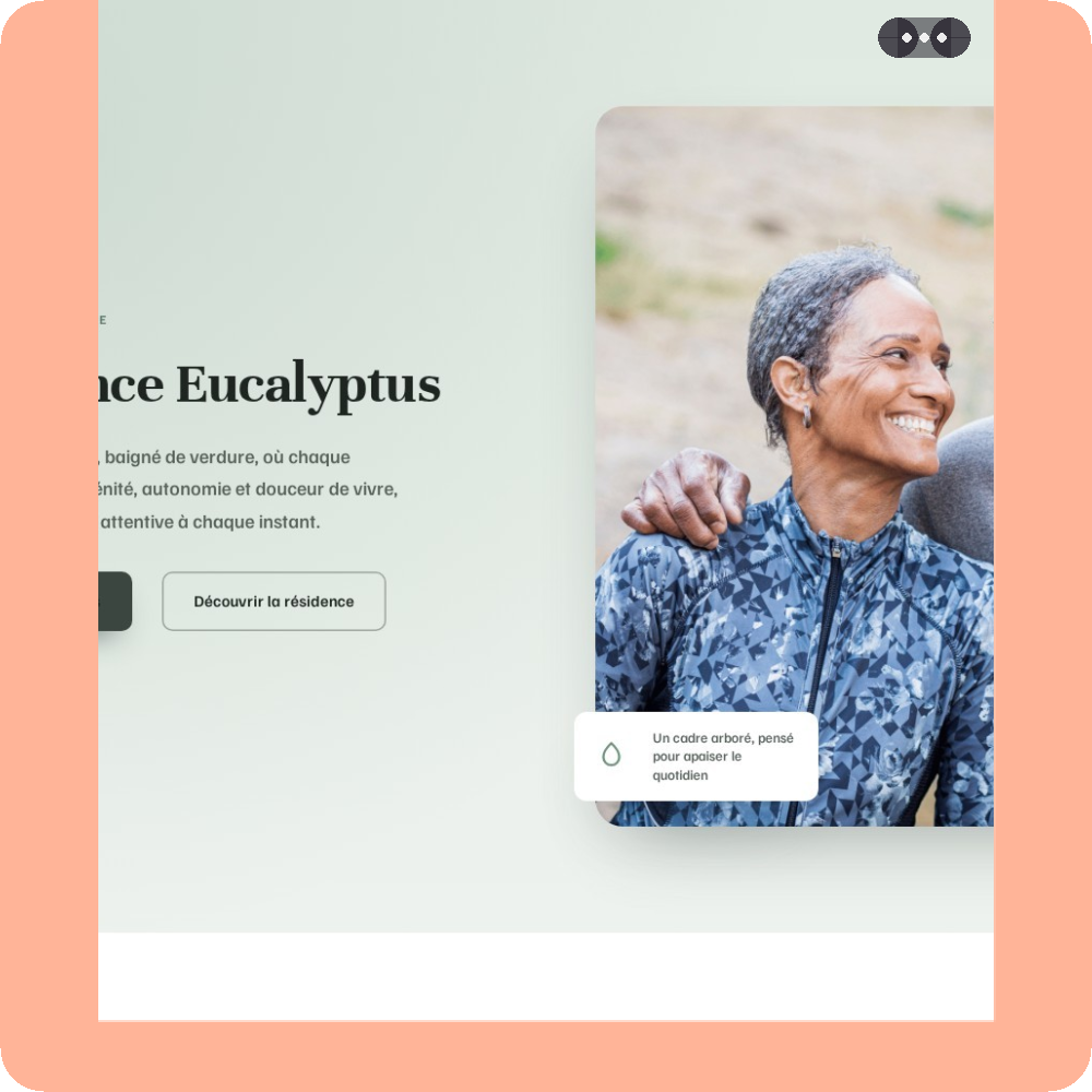 Modèle de site internet pour EHPAD n°14