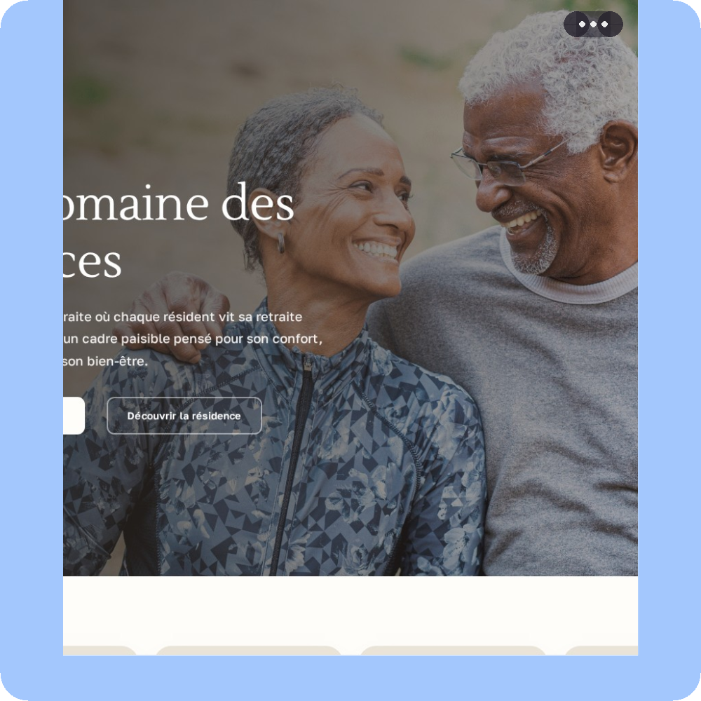 Modèle de site internet pour EHPAD n°20