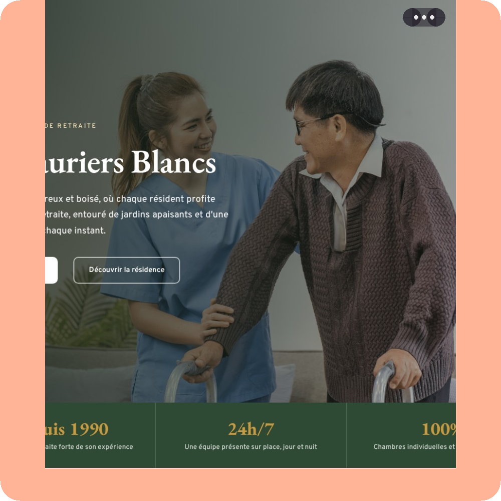 Modèle de site internet pour EHPAD n°24
