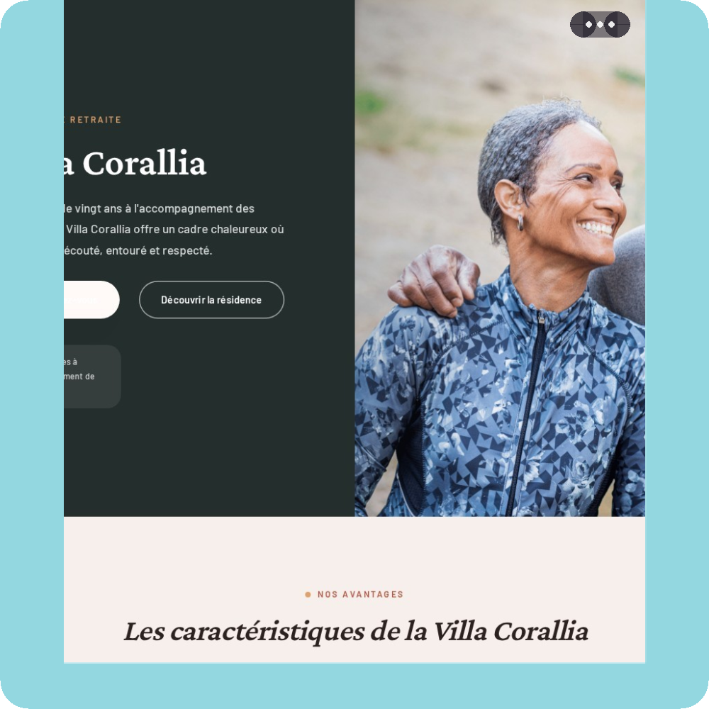 Modèle de site internet pour EHPAD n°27