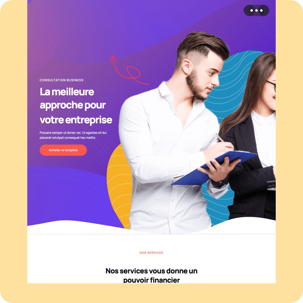 Modèle de site internet pour entreprise n°3