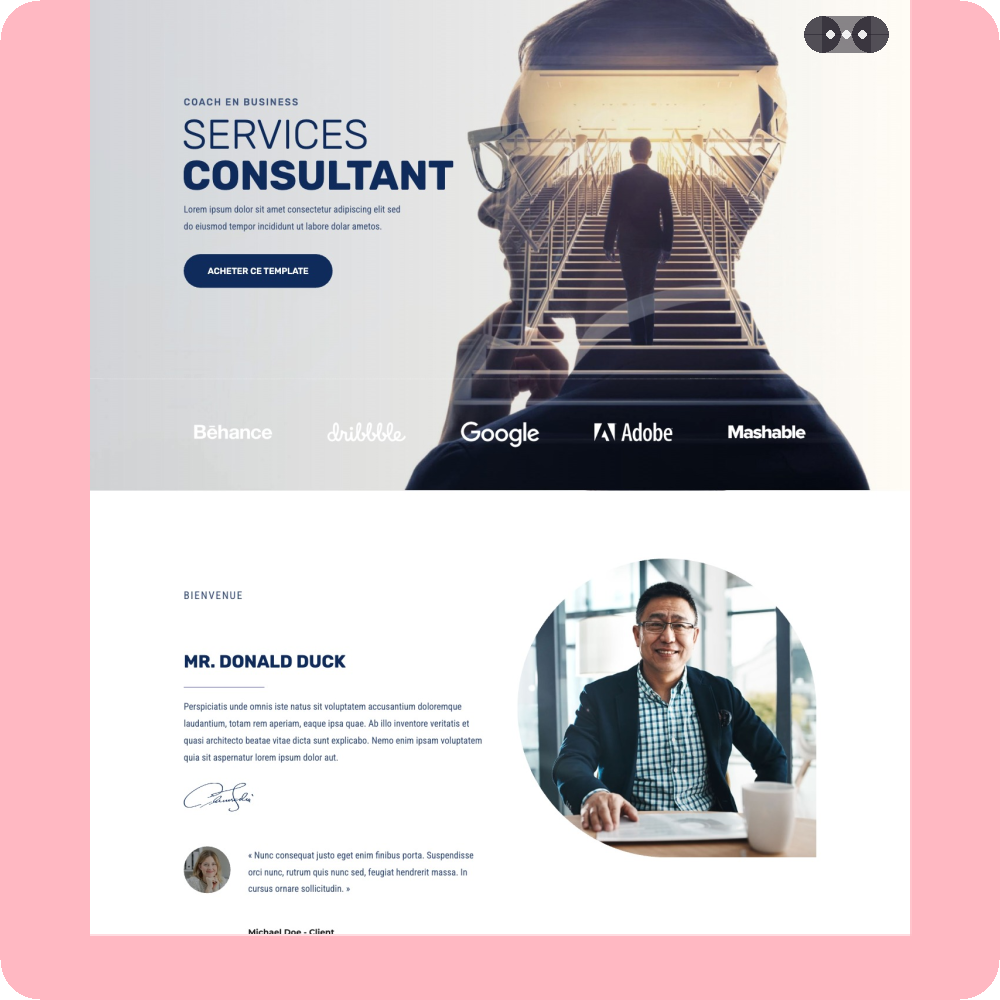 Modèle de site internet pour entreprise n°11