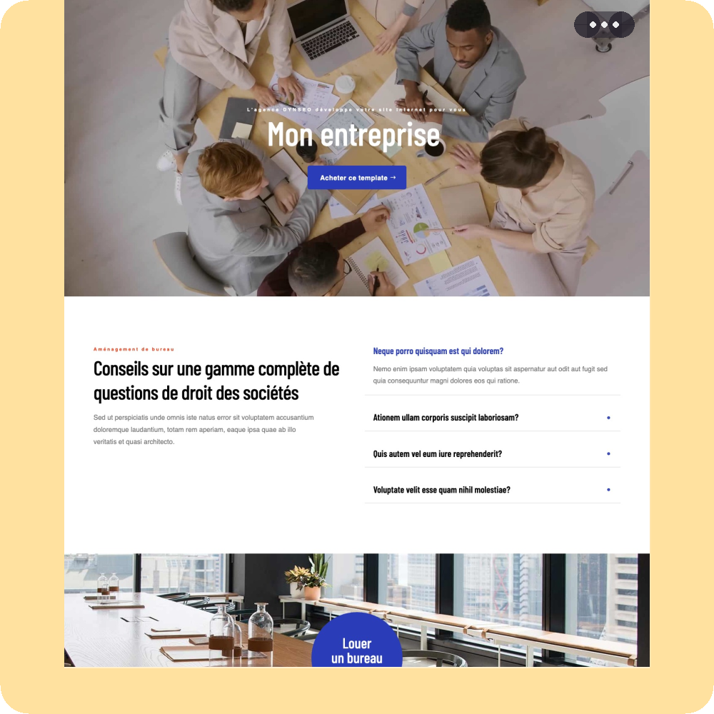 Modèle de site internet pour entreprise n°13