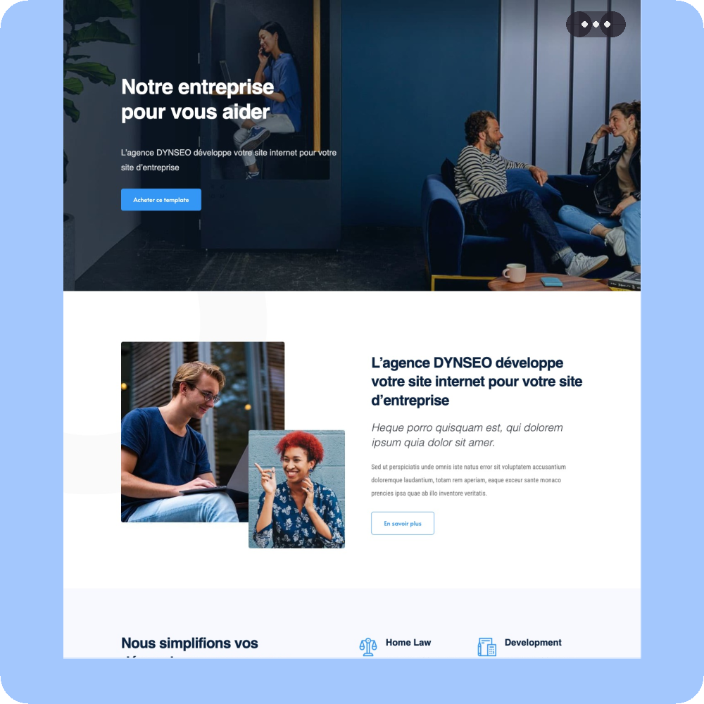 Modèle de site internet pour entreprise n°15