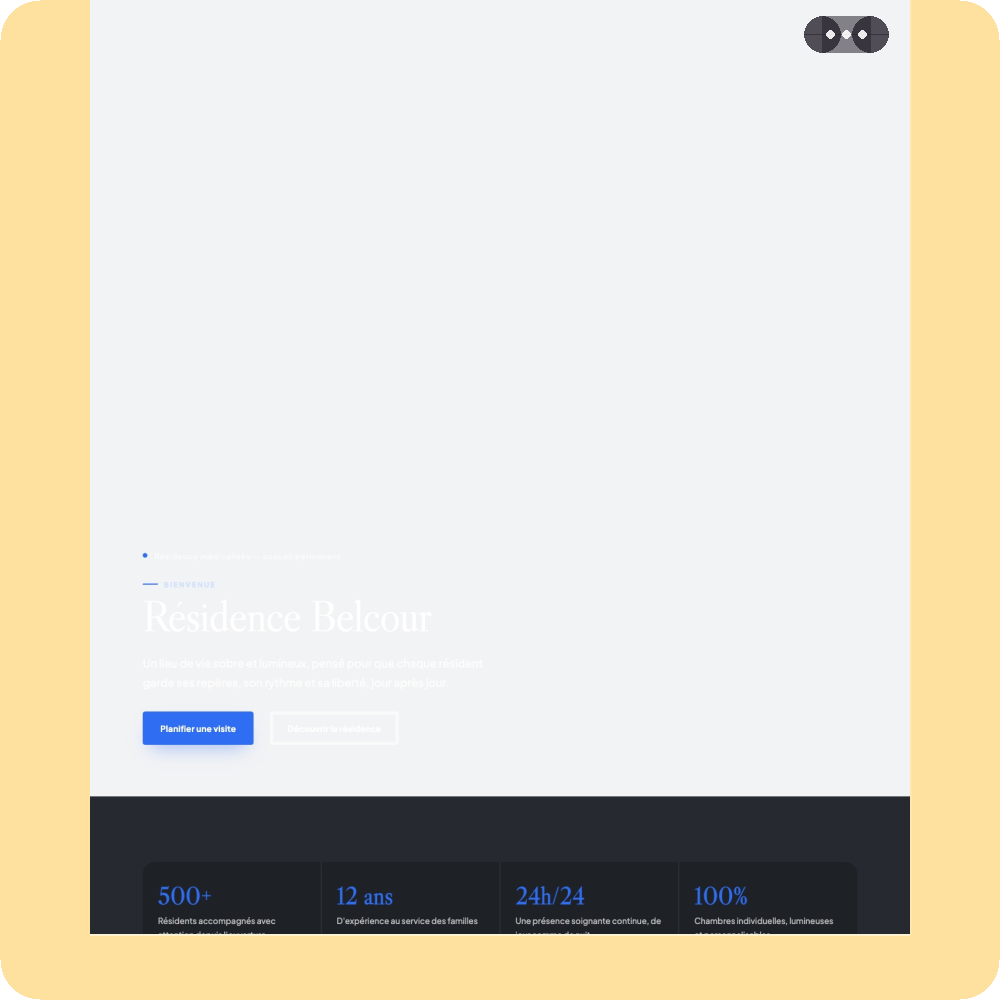 Modèle de site internet pour EHPAD n°18