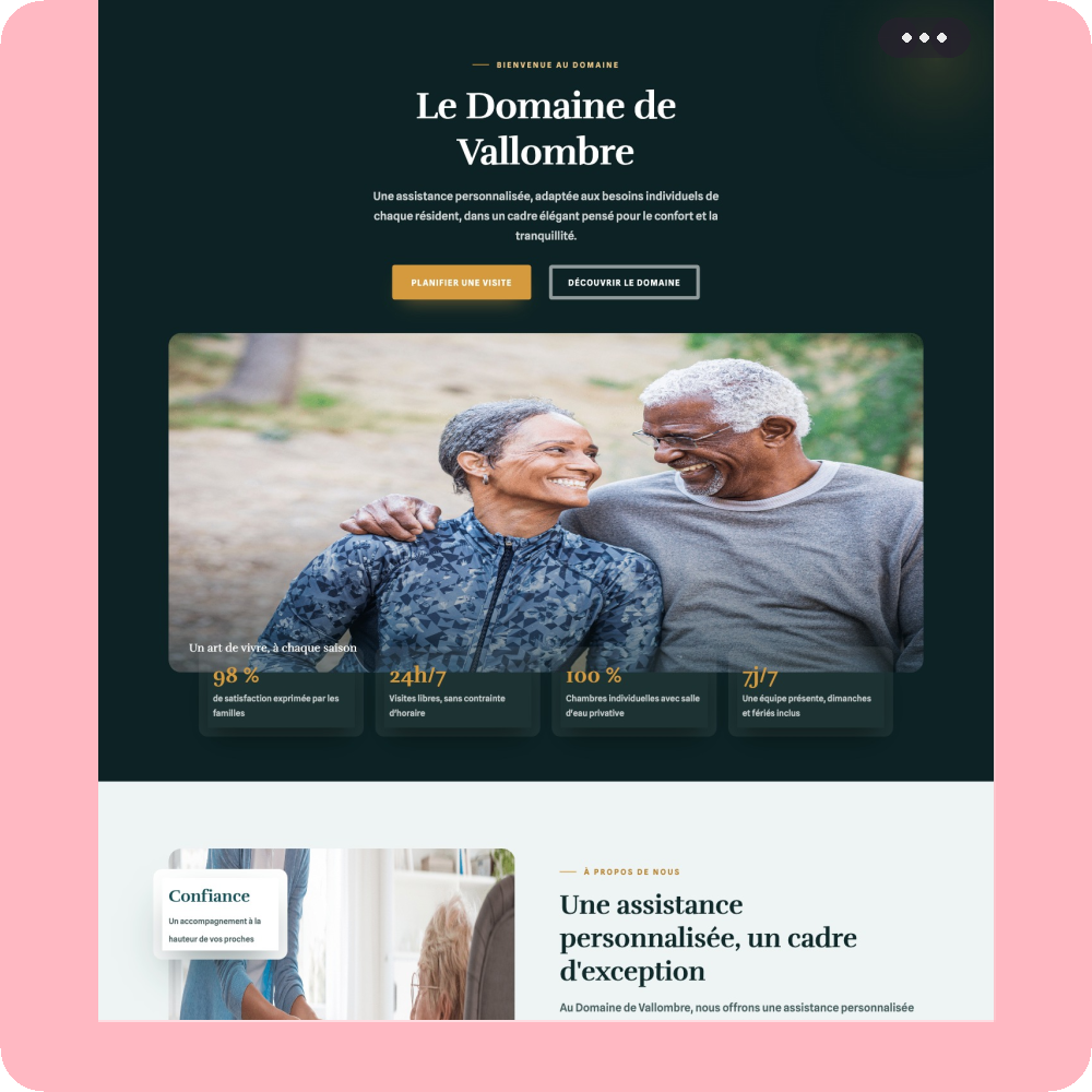 Modèle de site internet pour EHPAD n°26