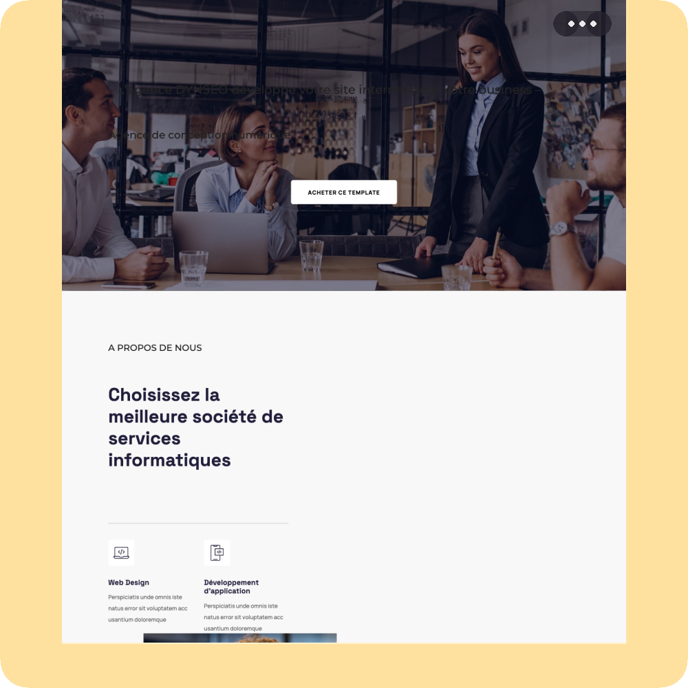 Modèle de site internet pour entreprise n°32