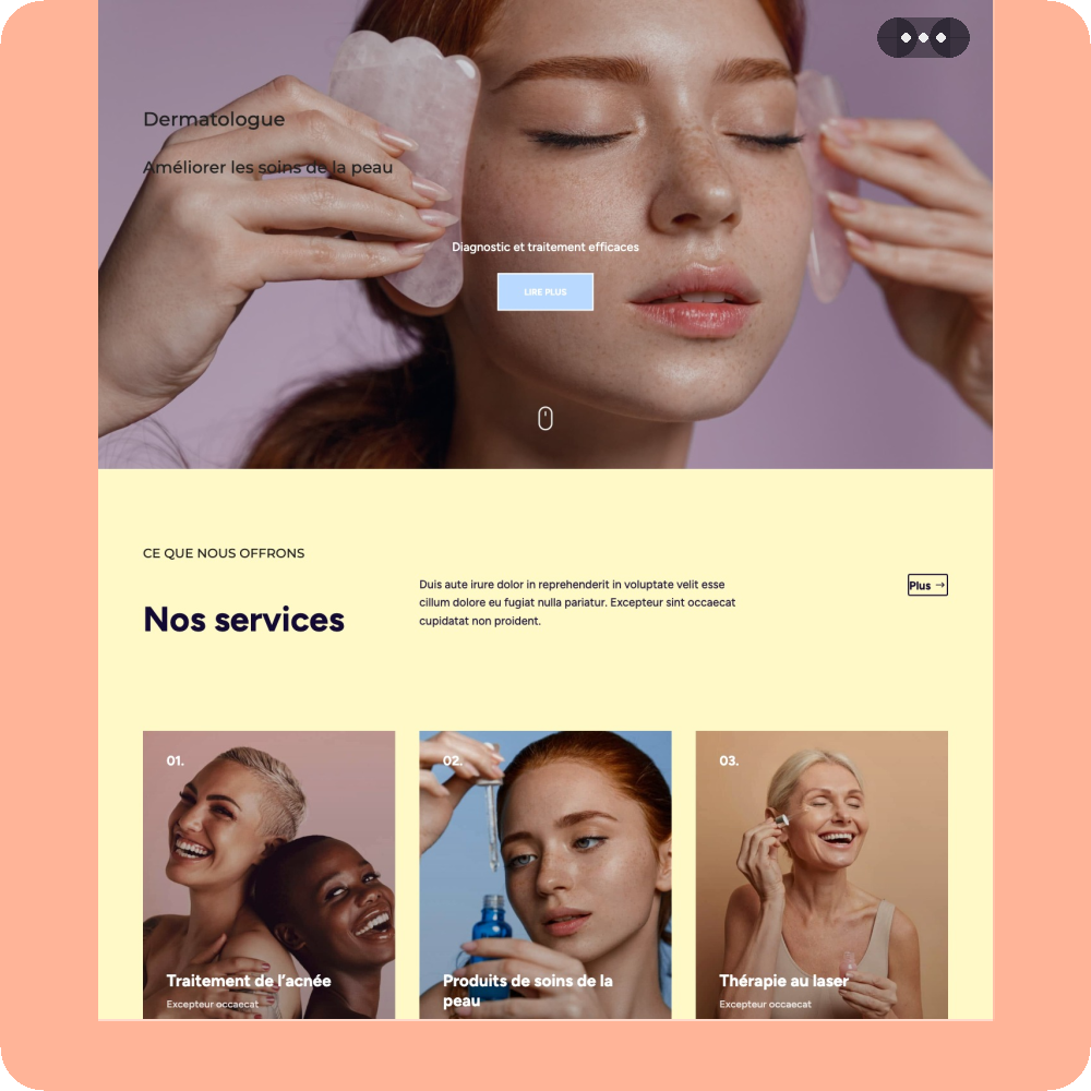 Modèle de site internet pour clinique et cabinet médical n°30