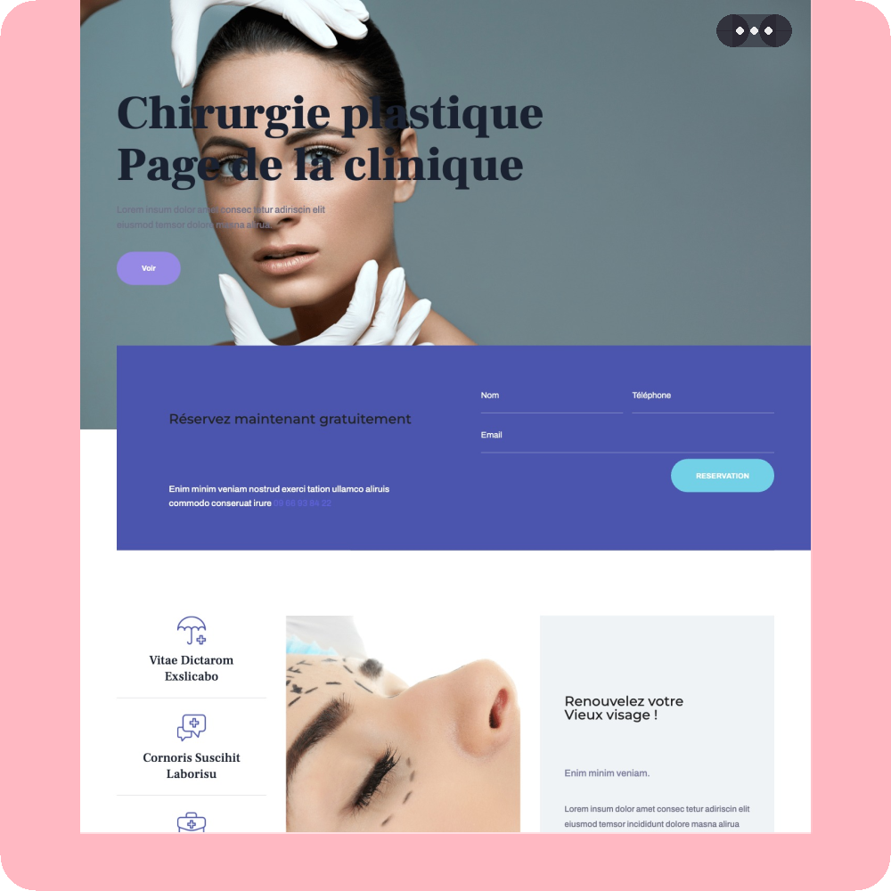 Modèle de site internet pour clinique et cabinet médical n°32
