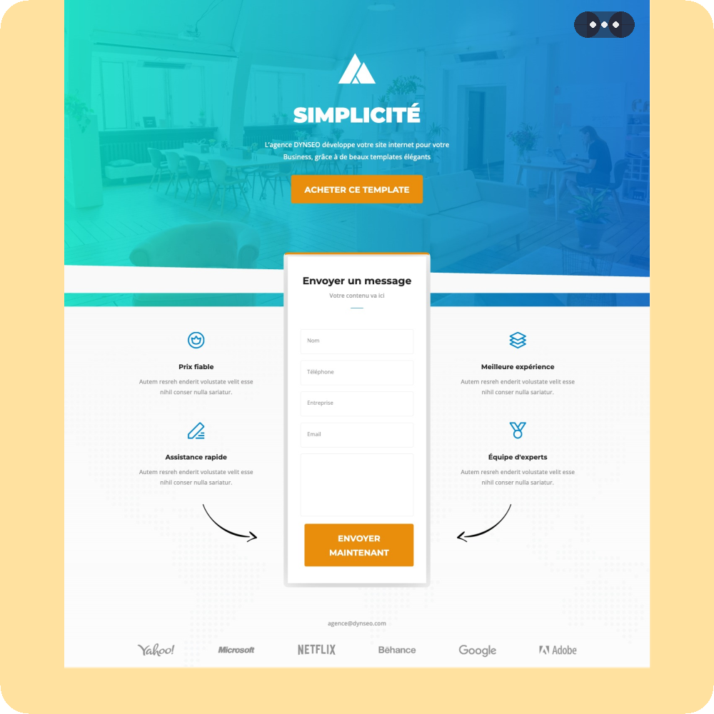 Modèle de site internet pour entreprise n°37