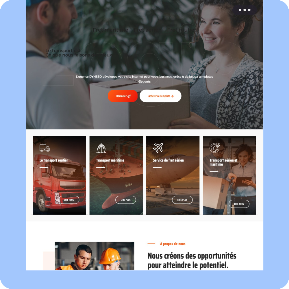 Modèle de site internet pour entreprise n°39