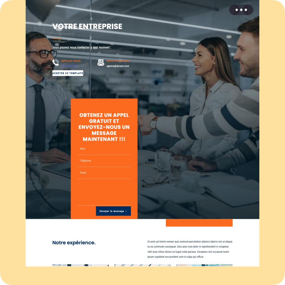 Modèle de site internet pour entreprise n°42