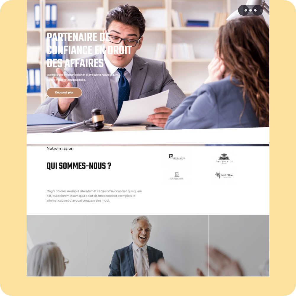 Modèle de site internet pour entreprise n°81