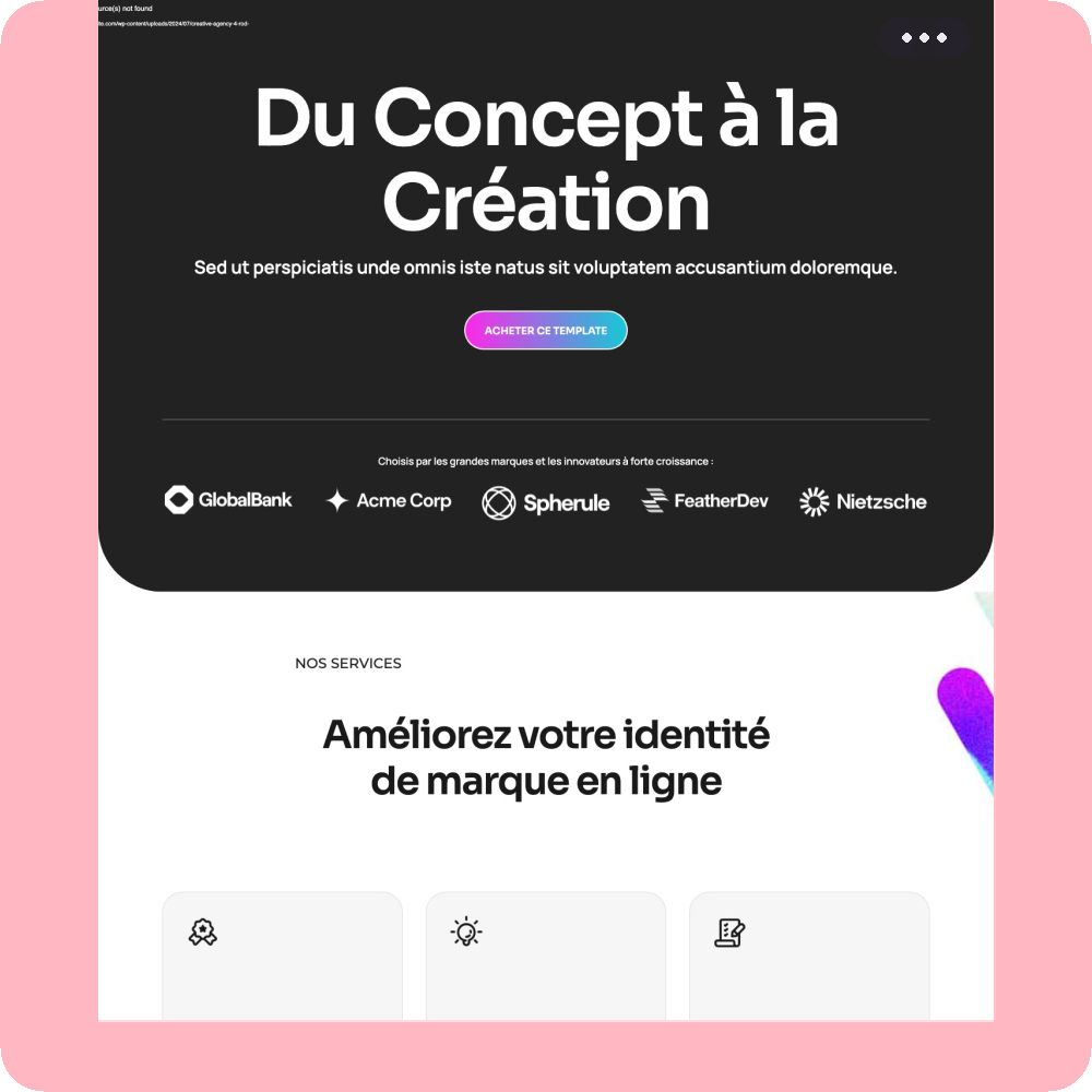 Modèle de site internet pour entreprise n°54